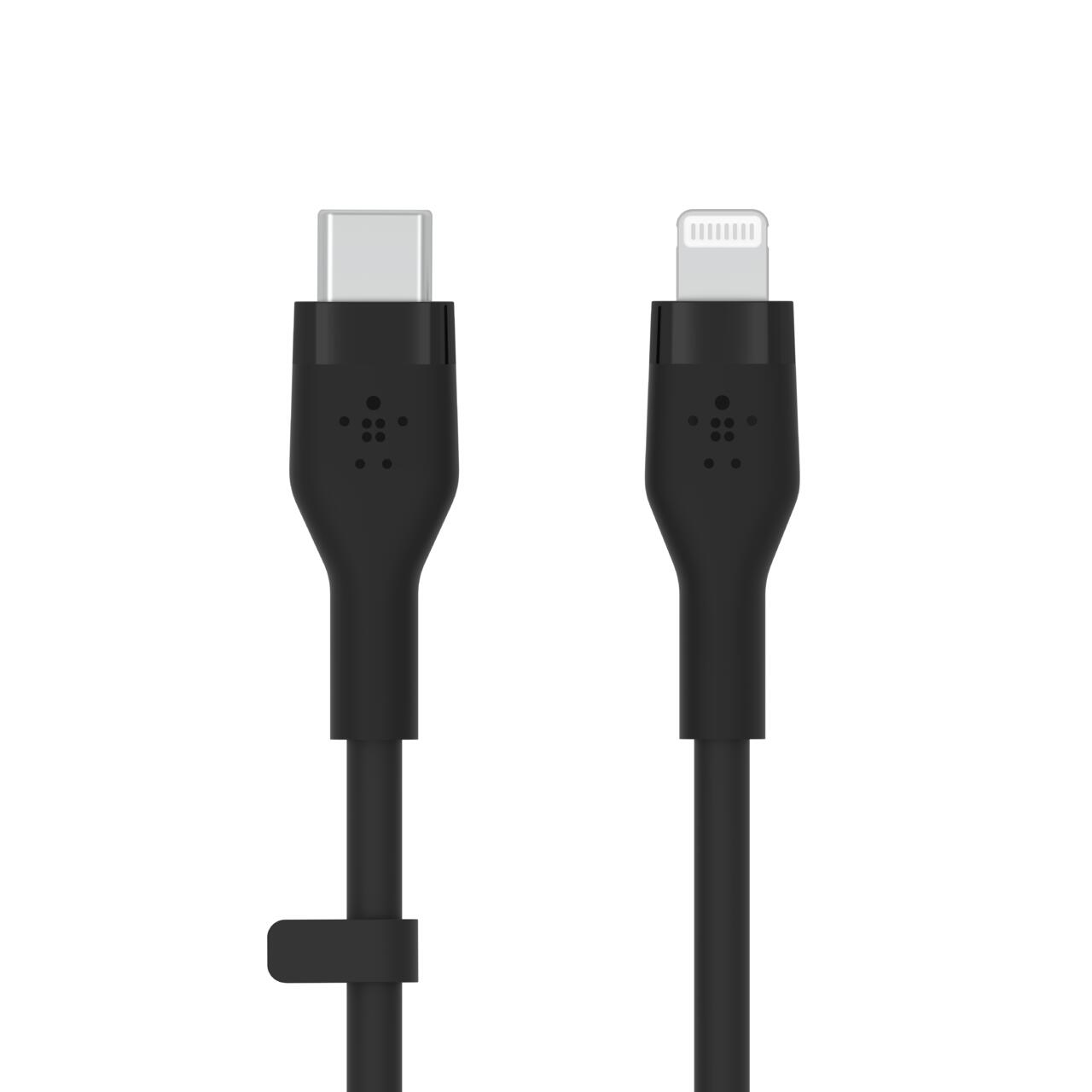 Belkin BoostCharge Flex USB-C Kabel mit Lightning Connector (2m, Schwarz) Belkin BoostCharge Flex USB-C Kabel mit Lightning Connector (2m, Schwarz)